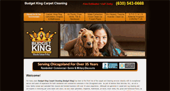 Desktop Screenshot of budgetkingcarpetclean.com