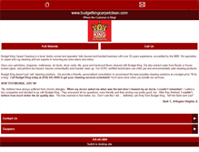 Tablet Screenshot of budgetkingcarpetclean.com